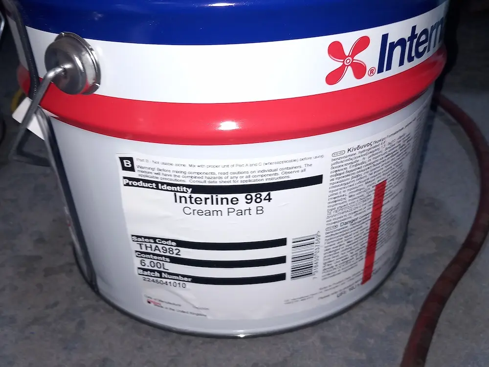 Recording paint batch numbers for full traceability