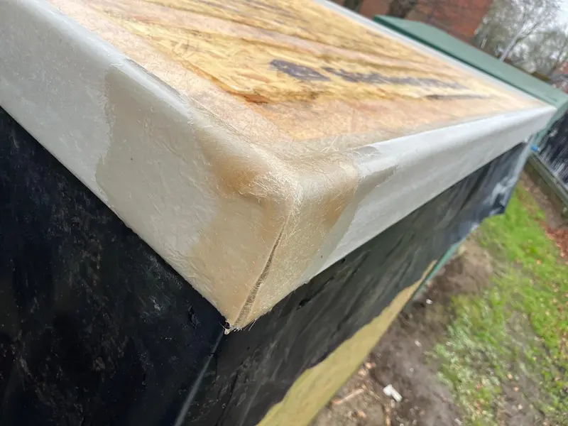 Sealing roof trim to timber