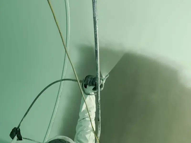 Spraying the 1st Coat