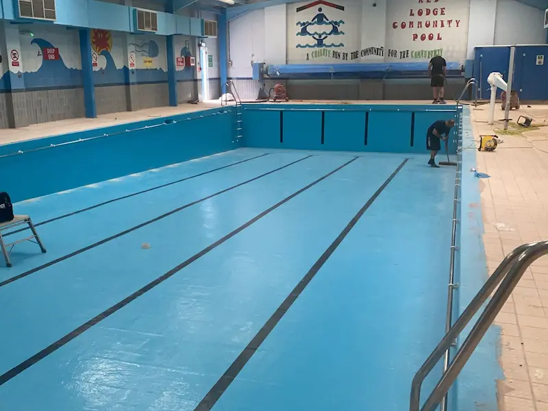 Fitting New Stainless Steel Handrails and Pool Furniture