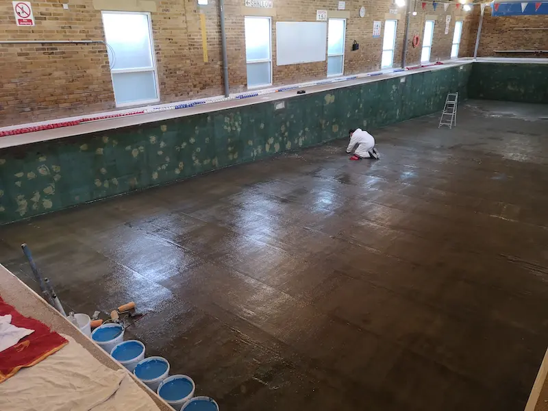 Hertford Pool Laminate installed