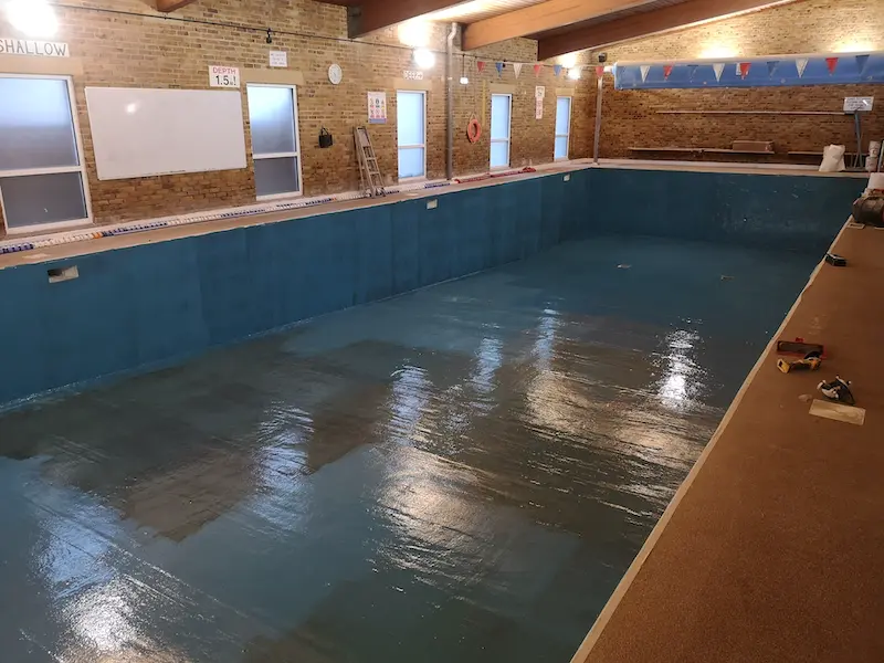 Hertford Pool Resin Wash Install