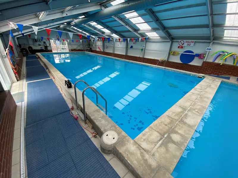 Painted Pool before lining